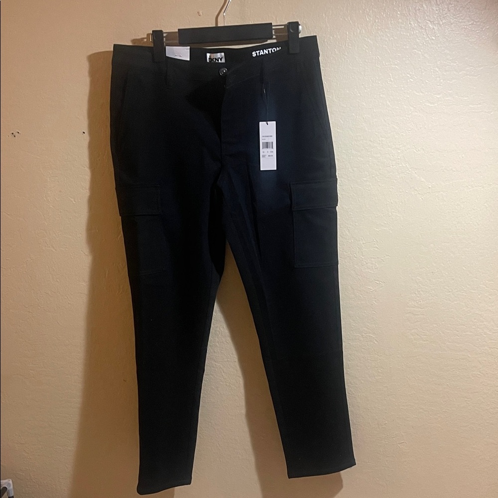 DKNY Men's Black Cargo Pants